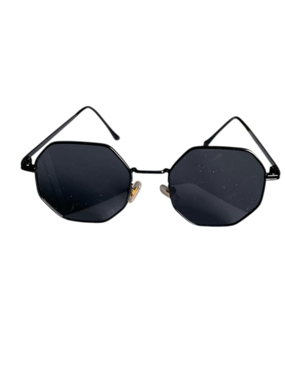 Women's Geometric Black Frame Sunglasses